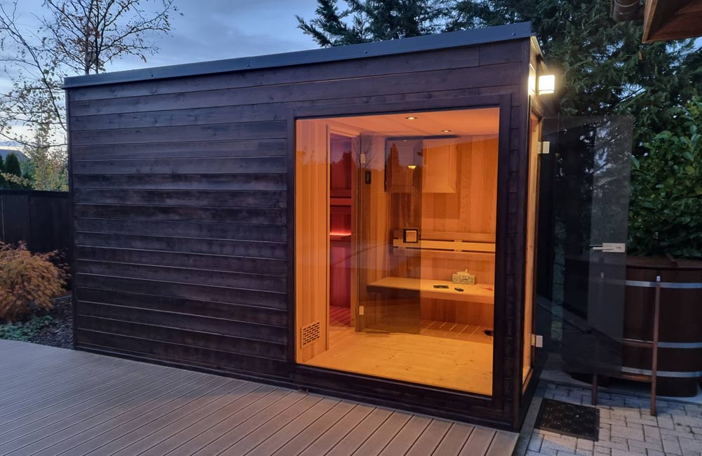 Venkovní sauna je místo, kde konečně vypnete